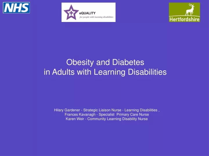 obesity and diabetes in adults with learning
