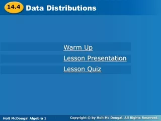 Data Distributions