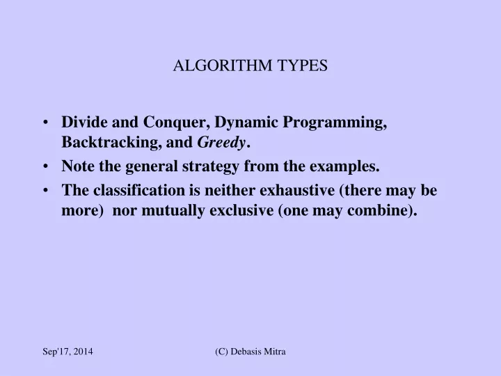algorithm types