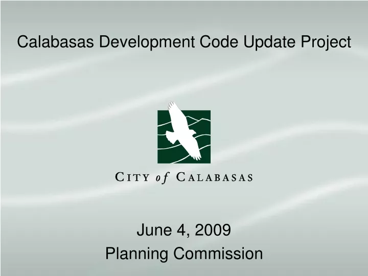 calabasas development code update project