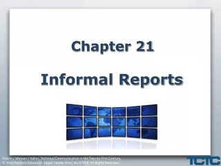 Chapter 21 Informal Reports