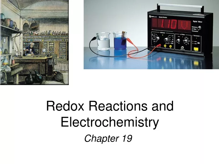 redox reactions and electrochemistry