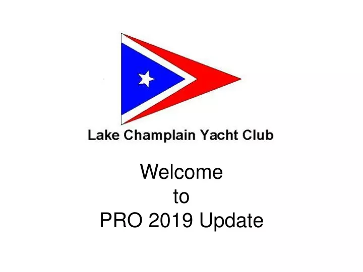welcome to pro 2019 update