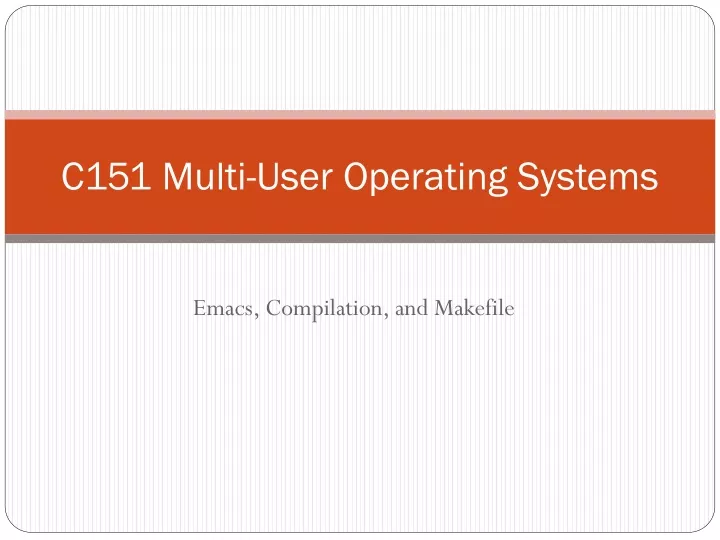 c151 multi user operating systems