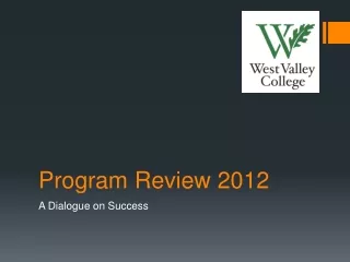 Program Review 2012