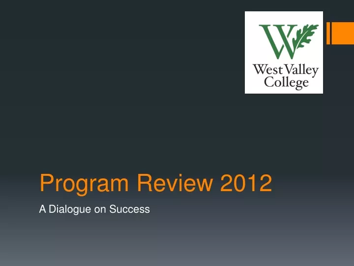 program review 2012