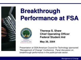 Breakthrough Performance at FSA