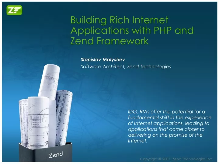 building rich internet applications with php and zend framework