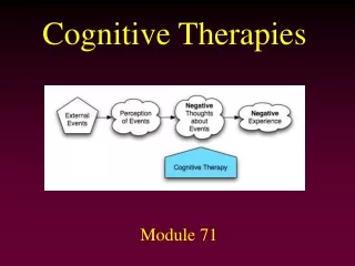 Cognitive Therapies