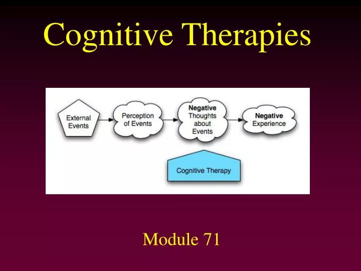 cognitive therapies