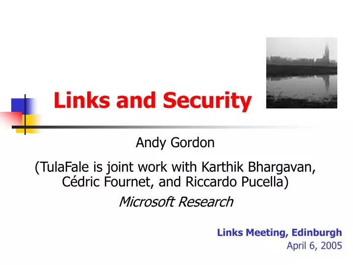 links and security