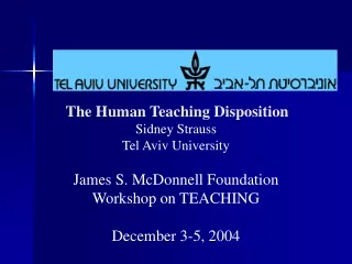 the human teaching disposition sidney strauss