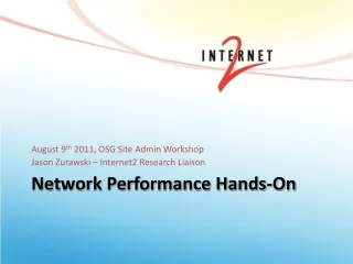 Network Performance Hands-On