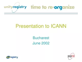 Presentation to ICANN