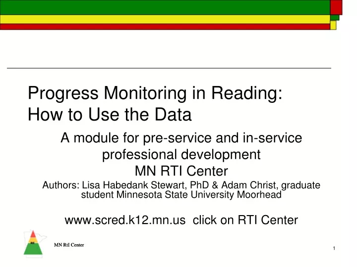 progress monitoring in reading how to use the data