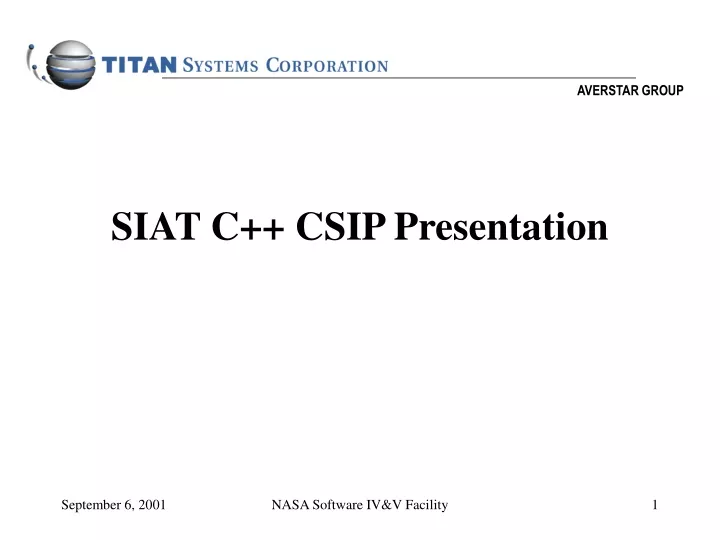 siat c csip presentation