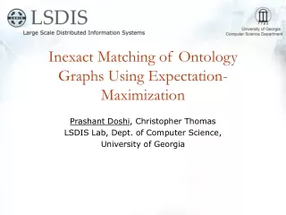 Inexact Matching of Ontology Graphs Using Expectation-Maximization