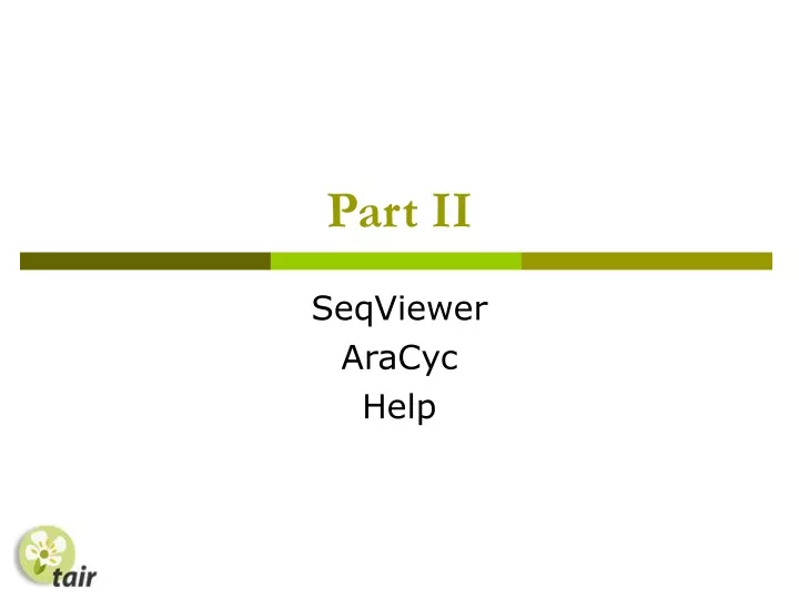 seqviewer aracyc help