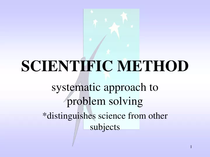 scientific method