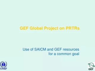 GEF Global Project on PRTRs