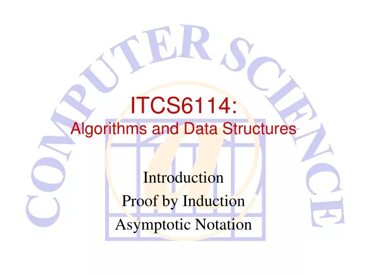 itcs6114 algorithms and data structures