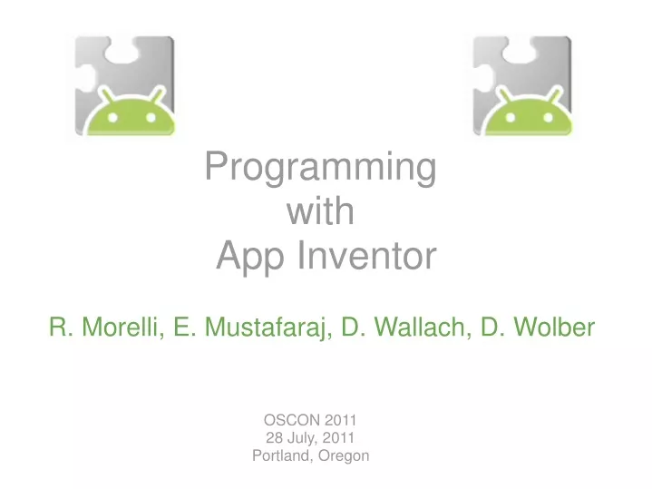 programming with app inventor