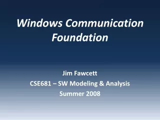 Windows Communication Foundation