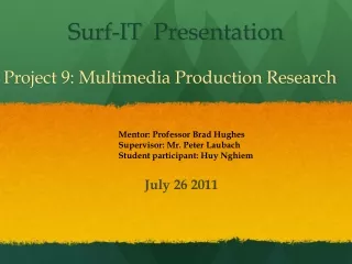 Surf-IT  Presentation