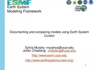 Earth System Modeling Framework