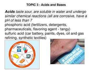 TOPIC 3 - Acids and Bases