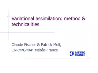 Variational assimilation: method &amp; technicalities