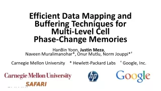 Efficient Data Mapping and Buffering Techniques for Multi-Level Cell Phase-Change Memories