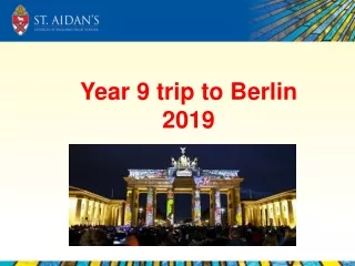 Year 9 trip to Berlin 2019