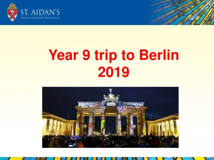 year 9 trip to berlin 2019