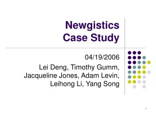 Newgistics  Case Study