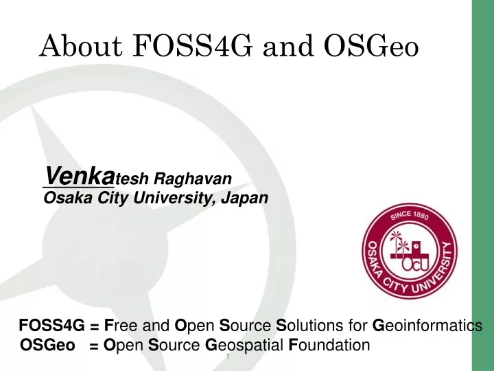 about foss4g and osgeo