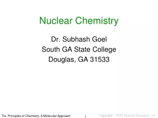 Nuclear Chemistry