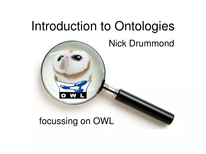 introduction to ontologies