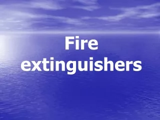 Fire extinguishers