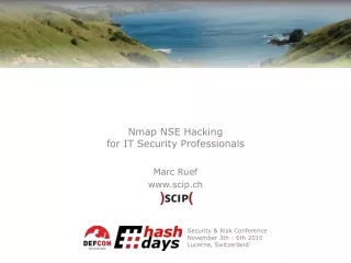 Nmap NSE Hacking for IT Security Professionals