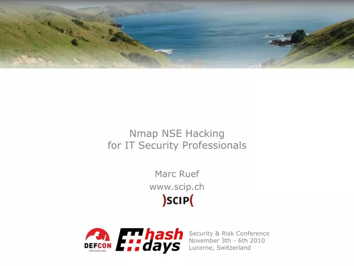 nmap nse hacking for it security professionals