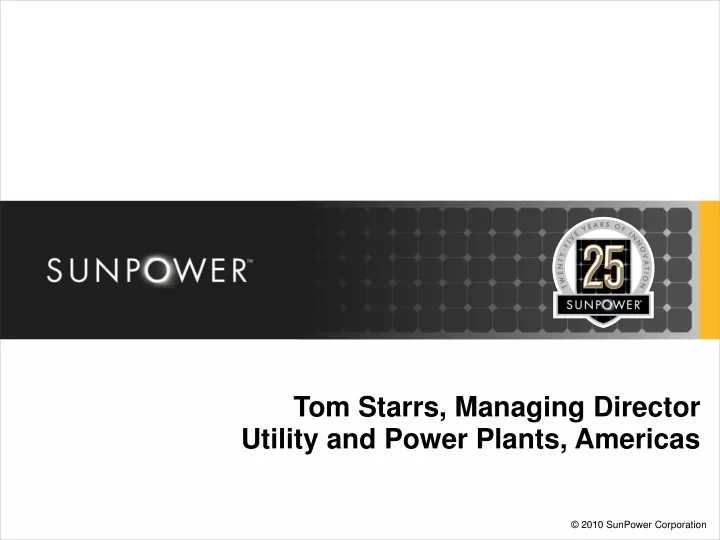 tom starrs managing director utility and power plants americas