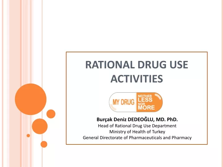 rational drug use activities