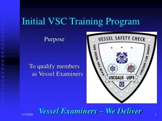Initial VSC Training Program