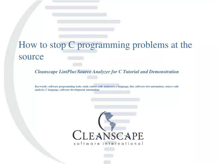 how to stop c programming problems at the source