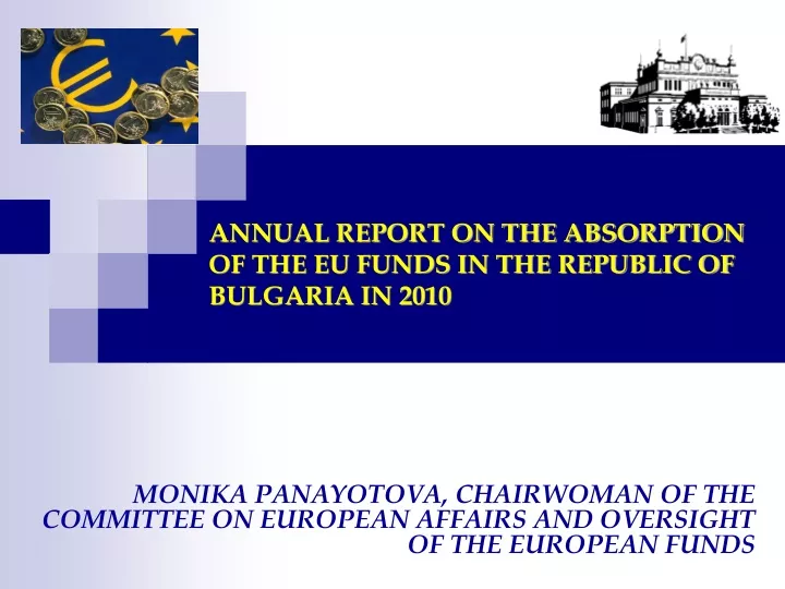 annual report on the absorption of the eu funds in the republic of bulgaria in 2010