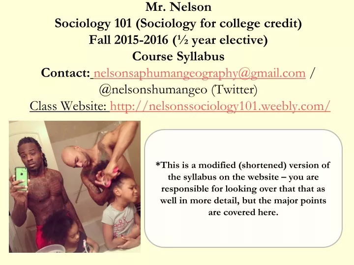 mr nelson sociology 101 sociology for college