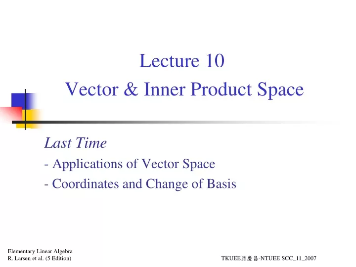 lecture 10 vector inner product space