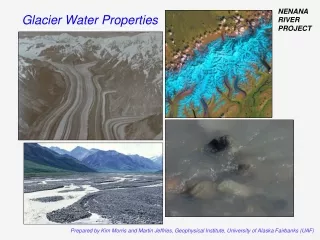 Glacier Water Properties