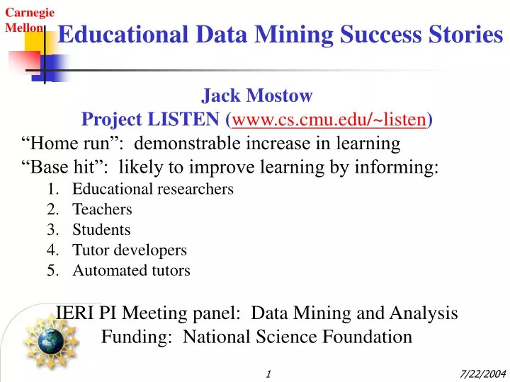 educational data mining success stories